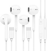 Resim Umiharn 2 paket kulaklık kablolu USB C için iPhone 15, iPad Pro Air Mini, Google Pixel, Samsung, Huawei, C tipi kulaklık, MacBook, Lenovo, DELL, USBC mikrofonlu kulaklıklar, ses kontrolü 