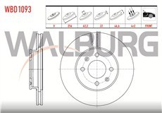 Resim HYUNDAI ACCENT ERA 1,4 ON FREN DISKI 256X22MM (VEKA) 