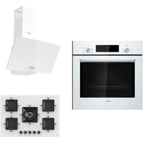 Resim Siemens & Ferre Large Podence 3 lü Ankastre Set ( HB012FBW1T - SS036 - D087 ) 75 cm Ocak 