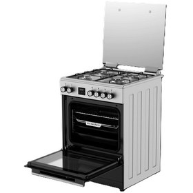 Resim Tecna TF 723WXR Turbo Fanlı 3 Gözü Gaz+1 Gözü Wok Ocaklı Tam Boy Fırın 