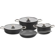 Resim Arow Cornhill Siyah Granit 7 Parça Set DC2.TR-4517 