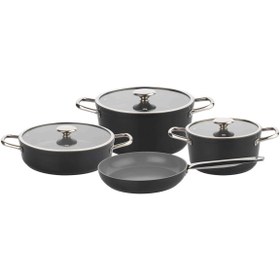 Resim Arow Cornhill Siyah Granit 7 Parça Set DC2.TR-4517 