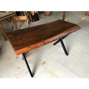 Resim Bintaşmobilya Kütük Masa Ceviz Rengi 130X75.Cm 