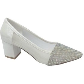 Resim Stıllo 2711 Sıvama Deri Fashion Kadın Ayakkabı Krem 