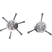 Resim Stellar 6 Inç Çelik Tel Çim Düzeltici Kafaları, Düzeltici Kafa Çim Strimmer Çelik Tel Tekerlek Biçme Ot Fırça Kesici (Yurt Dışından) 