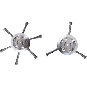 Resim Stellar 6 Inç Çelik Tel Çim Düzeltici Kafaları, Düzeltici Kafa Çim Strimmer Çelik Tel Tekerlek Biçme Ot Fırça Kesici (Yurt Dışından) 