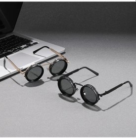 Resim Elmpaly Ayarlanabilir Işıklı Unisex Güneş Gözlüğü, Parti Festival İçin Gümüş Beyaz. Altın 