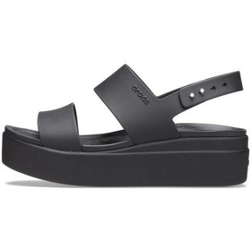 Resim Croc 206453-060 Brooklyn Low Wedge Spor Terlik Sandalet Siyah 