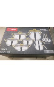Resim Vivaldi Tombo 18 Parça Gold Çelik Çeyiz Seti 