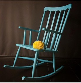 Resim Masifart_Mobilya Masifart Travel Sallanır Sandalye Koltuk Turquaz Eskitme 