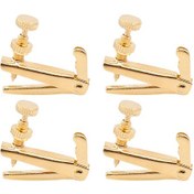 Resim Gajeena Keman İyileştirici Tunerleri, Metal Teller İçin, 4 Adet/poşet, Altın Renk, 1/4 Boyut 