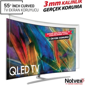 Resim Notvex 55 İnç 140 Ekran Curved Tv Ekran Koruyucu / 3 MM Kalınlık 