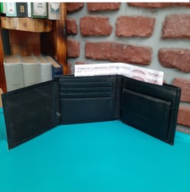 Resim Gvnbag Hakiki Deri Erkek Bozuk Para Gözlü Siyah Cüzdan Gvn-0117 Siyah 