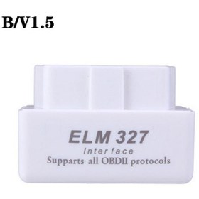 Resim V1.5 Beyaz - Mını Elm327 V1.5 Obd2 Motor Tarayıcı Obd 2 Obdıı Elm 327 V 1 5 Araç Teşhis Adaptörü Bluetooth Uyumlu Otomatik Aracı 