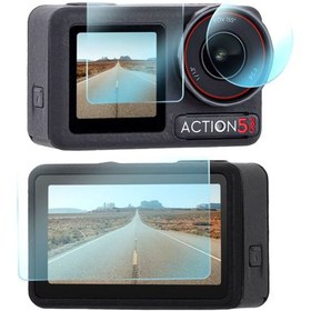 Resim NANOSPACE Dji Action 5 Pro Nnoa Esnek Ekran Koruyucu 9h (ÖN ARKA EKRAN VE LENS KORUYUCU) Kamerayı Etkilemez 