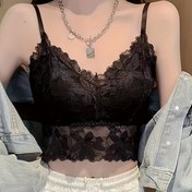 Resim Kadınlar için Kontrast Dantelli Yeni Zayıflama Sütyeni, Seksi Vücut Şekillendirme ve Balıkçı Teli Olmadan Göğüs Destekli, Nefes Alabilir ve Şeffaf İç Giyim ile Geniş Açık Sırt 
