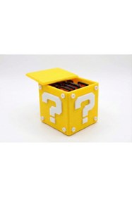 Resim MidoriWorks Nintendo Switch Oyun Kartı Saklama Kutusu Retro Soru İşareti Blok Temalı Kartuş & SD Kart Organizer 