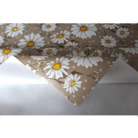 Resim Elyaf Silinebilir Pvc Muşamba Masa Örtüsü 1754-1 Minipapatya Kahverengi 