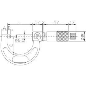 Resim Fett 200-225 mm Asimeto Dışçap Mikrometresi AS-101090 