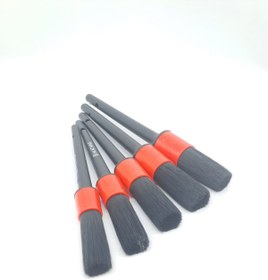 Resim MACWAG 5' li Detay Fırça Seti Kırmızı Siyah 