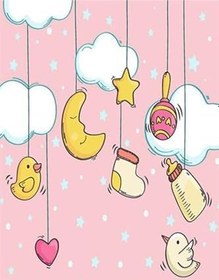 Resim Cotton Şönil Kaymaz Tabanlı Yıkanabilir Antibakteriyel Dijital Baskı Çocuk Halısı, CK-10181B-CTN-80X150 