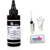 Resim FORPRİNT Canon G3400, Canon G4400 Yazıcı Uyumlu GI-490 Forprint Dolum Seti 200ml Siyah 