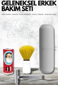 Resim AGNESS Silver Groom Geleneksel Tıraş Bakım Seti 