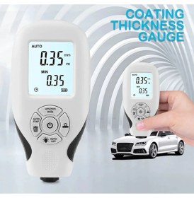 Resim Herşey Fırsat Impelanyu Kaplama Boya Kalınlık Ölçer 0-2000 Um Araba Boyası Ölçüm Cihazı Beyaz 