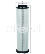 Resim MAHLE LX816/5 Hava Filtresi (Mercedes Om646 W211-220) 6460940104 LX8165 (WA545982) 