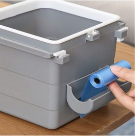 Resim Go İthalat Masa Altı Sürgülü Mini Çöp Kovası (5282) 