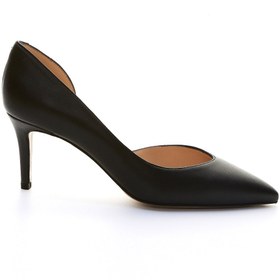 Resim Valmenti Kadın Hakiki Deri Siyah Stiletto VLM496 - 39 