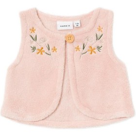 Resim Name It Kışlık Kız Bebek Peluş Yelek Pembe - Pembe / 1-2 Ay 