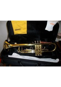 Resim Wisemann Dtr-200 Si Bemol Trompet Seti Gold Kanvas Çantalı 