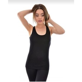 Resim Tutku 0145 Kadın Elastan Spor Atlet 12 Adet Siyah 