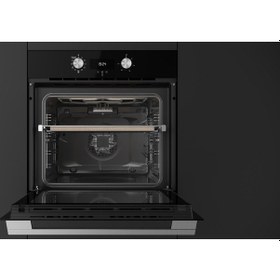 Resim Teka HLB 8510 P MAESTRO PİZZA 70 LT. SİYAH CAM PİROLİTİK ANKASTRE FIRIN 