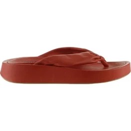Resim Bueno Shoes Mercan Deri Kadın Dolgu Topuklu Terlik 