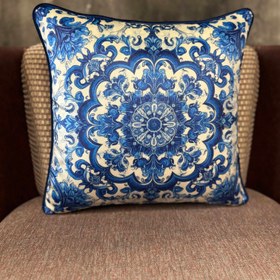 Resim BLUE BLANC - 405 - 50x50 (KARE) İçi Dolgulu Düz Fitilli 