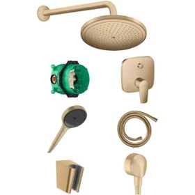 Resim Hansgrohe Talis E Ankastre Banyo Seti Bronz - 2 