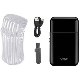 Resim Vgr Tıraş Makinesi Profesyonel Elekikli Tıraş Makinesi Mini Sakal Düzeltic V-390 Black Bubble Diğer 