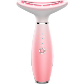 Resim Skycity Pink Boyun Güzellik Cihazı: Ems Mikro Akım İle Gerginleştirme, 42 C Isı Masajı Ve 3 Renkli Işık Tedavisi 