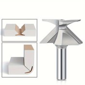 Resim JGZUI Entegre Yay Bükme Bıçak Şekillendirme Aracı - 1/4" Sap, R18/R30/R50 Yarıçap Router Uçları Ahşap İşleme Freze Kesici için, Dayanıklı Karbür/Tungsten Çelik, Montaj Gerektirmez 