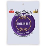 Resim Martin & Co M140 "Original M140" Bronze Akustik Gitar Teli Light 12-54 