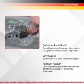 Resim Brio Gaz Kaçak Test Gaz Kaçak Tespit Spreyi 400 ml 