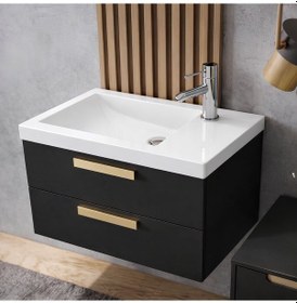 Resim Turavit İda Dikdörtgen Etajer Uyumlu Beyaz Lavabo 28x45 Cm Id0703 Beyaz 