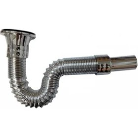 Resim Arçe Körüklü Lavabo Sifonu Krom 