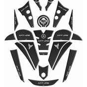 Resim SEVENKARDEŞLER Yamaha Mt25 2020 - 2023 Uyumlu Full Tank Pad Set 007 