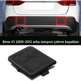 Resim Bmw X1 2009-2012 Arka Tampon Çekme Kapakları 