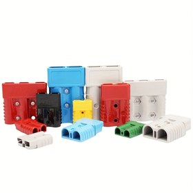 Resim 10/20 adet Ağır Hizmet Bakır Anderson Fiş Bağlantı Elemanları - Hızlı Bağlantı, 50A, 6AWG, Su Geçirmez, Dayanıklı ve Korozyona Dirençli, Forklift, Karavan, Römork, Güneş, 4x4 Kamyon Akü Uygulamaları için 