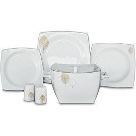 Resim Korkmaz Bone Selection 60 Parça Kare Yemek Takımı A8456 
