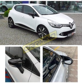 Resim Renault Clio 4 Batman Yarasa Ayna Kapağı Piano Black 2012-2019 